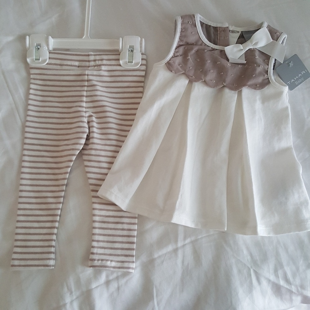 NEW Tahari Baby Fall Set 3-6 Months